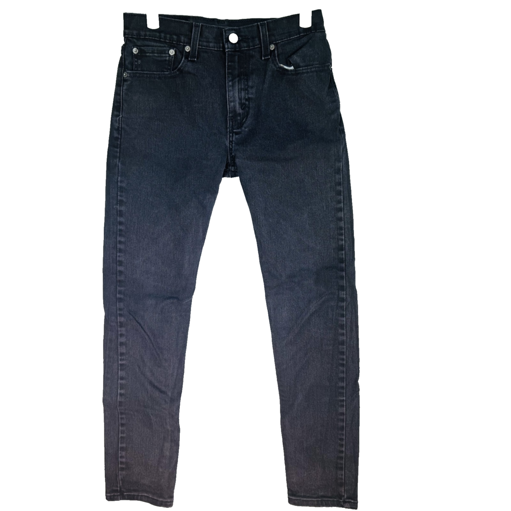 Levi’s 512 Men’s Jeans 28x30 Black Dark Wash Slim Taper Stretch Denim